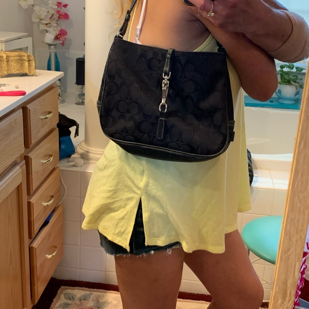 Coach signature shoulder bag